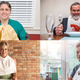 Illustration for article titled Bib-Wearing Nation Holding Forks And Knives Impatiently Waiting For Restaurants To Reopen